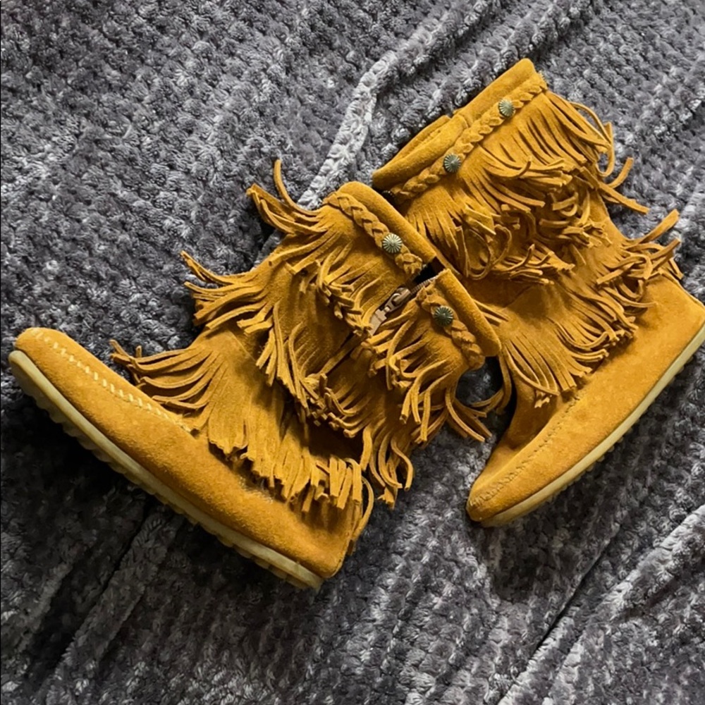 Minnetonka Fringe Boots